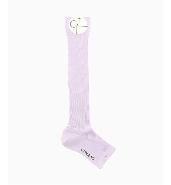 EDIFICE「CONLEAD(コンリード) Silk Rib Long Open Toe」|ソックス|パープル E
