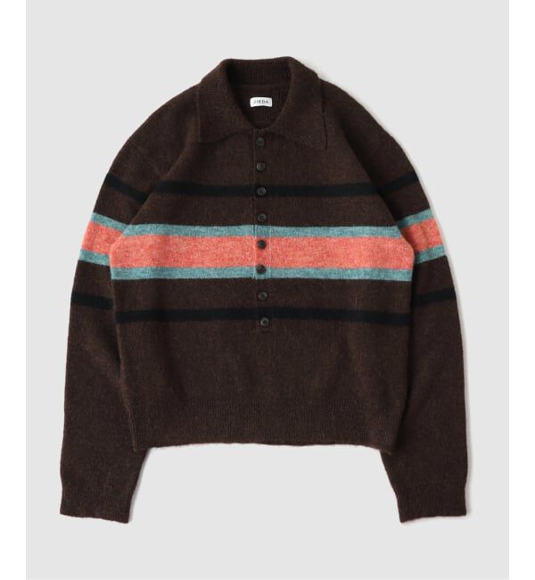 PULP「JIEDA / ジエダ STRIPED KNIT POLO」|ニット・セーター|