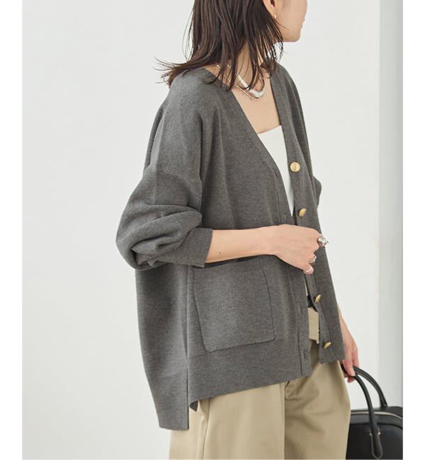 JOURNAL STANDARD「《WEB限定予約》ウォッシャブルTEXBRID Vネックカーディガン」|カーディガン|
