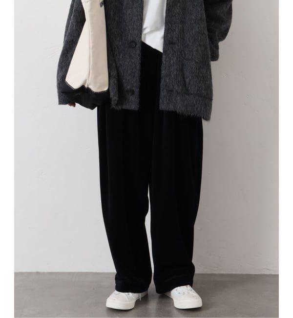 journal standard luxe「《予約》ベロア イージーパンツ」|その他|ブラック