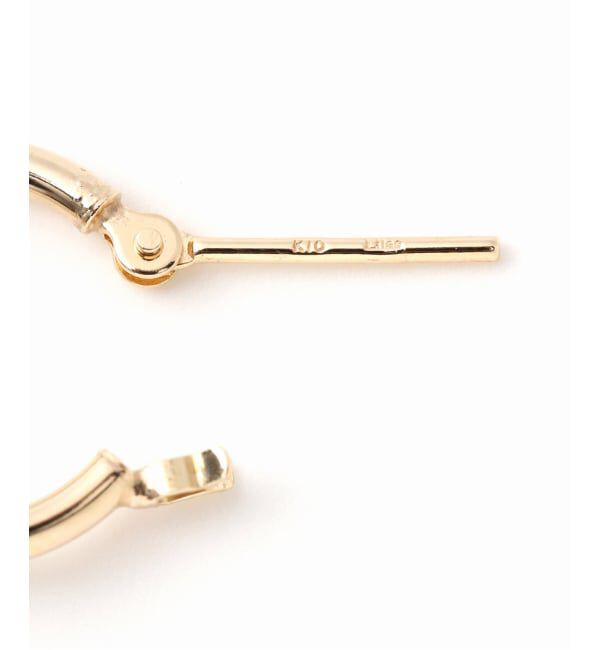 Lilas by Spick&Span「《WEB限定》パールフープピアスM K10（両耳）」|ピアス|