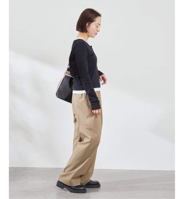 U by SPICK&SPAN「《追加 / 新色》フェイクレイヤードガーゼフライストップス」|Tシャツ・カットソー|
