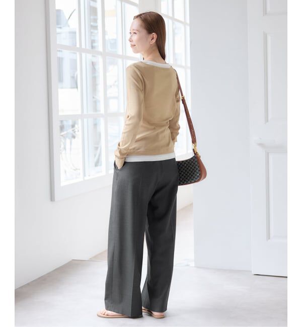 U by SPICK&SPAN「《追加 / 新色》フェイクレイヤードガーゼフライストップス」|Tシャツ・カットソー|