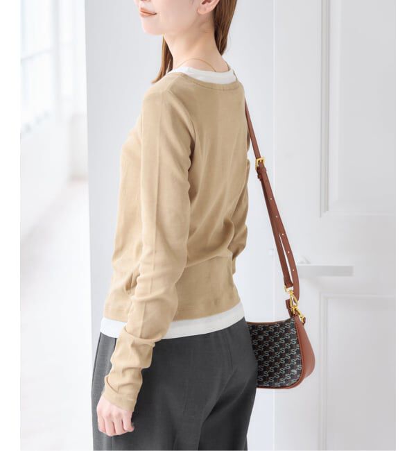 U by SPICK&SPAN「《追加 / 新色》フェイクレイヤードガーゼフライストップス」|Tシャツ・カットソー|