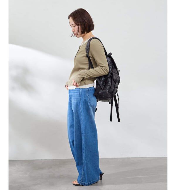 U by SPICK&SPAN「《追加 / 新色》フェイクレイヤードガーゼフライストップス」|Tシャツ・カットソー|
