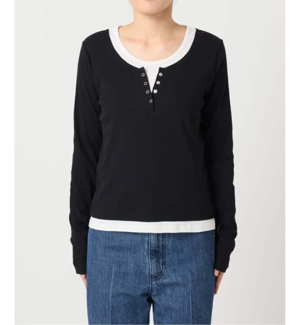 U by SPICK&SPAN「《追加 / 新色》フェイクレイヤードガーゼフライストップス」|Tシャツ・カットソー|