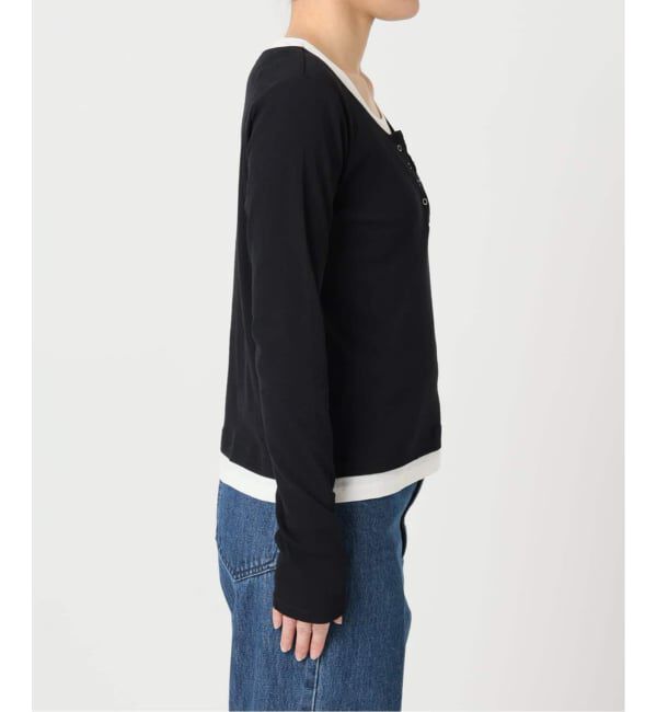 U by SPICK&SPAN「《追加 / 新色》フェイクレイヤードガーゼフライストップス」|Tシャツ・カットソー|
