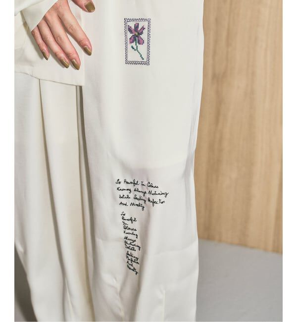 Spick and Span「《40周年 / 予約》Audrey demarre*Spick & Span satin pants」|その他|