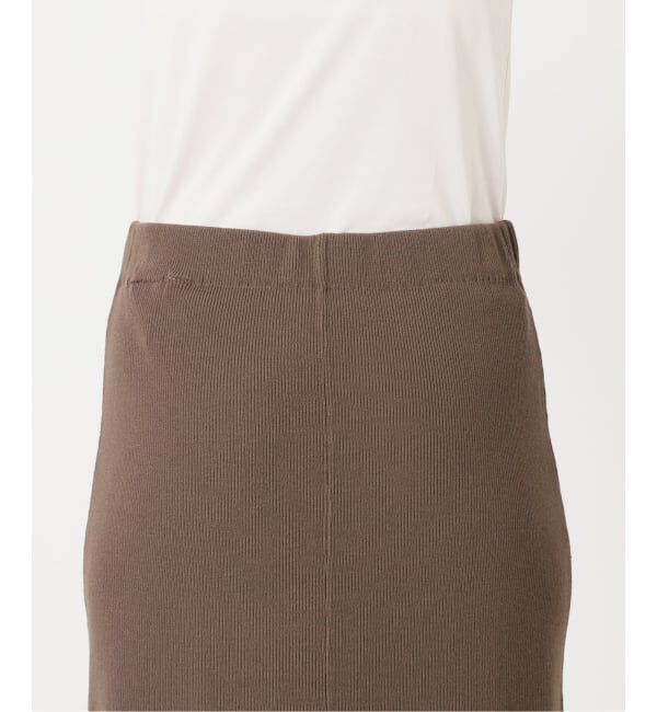  「【洗える】リブニットタイトスカート」|スカート|