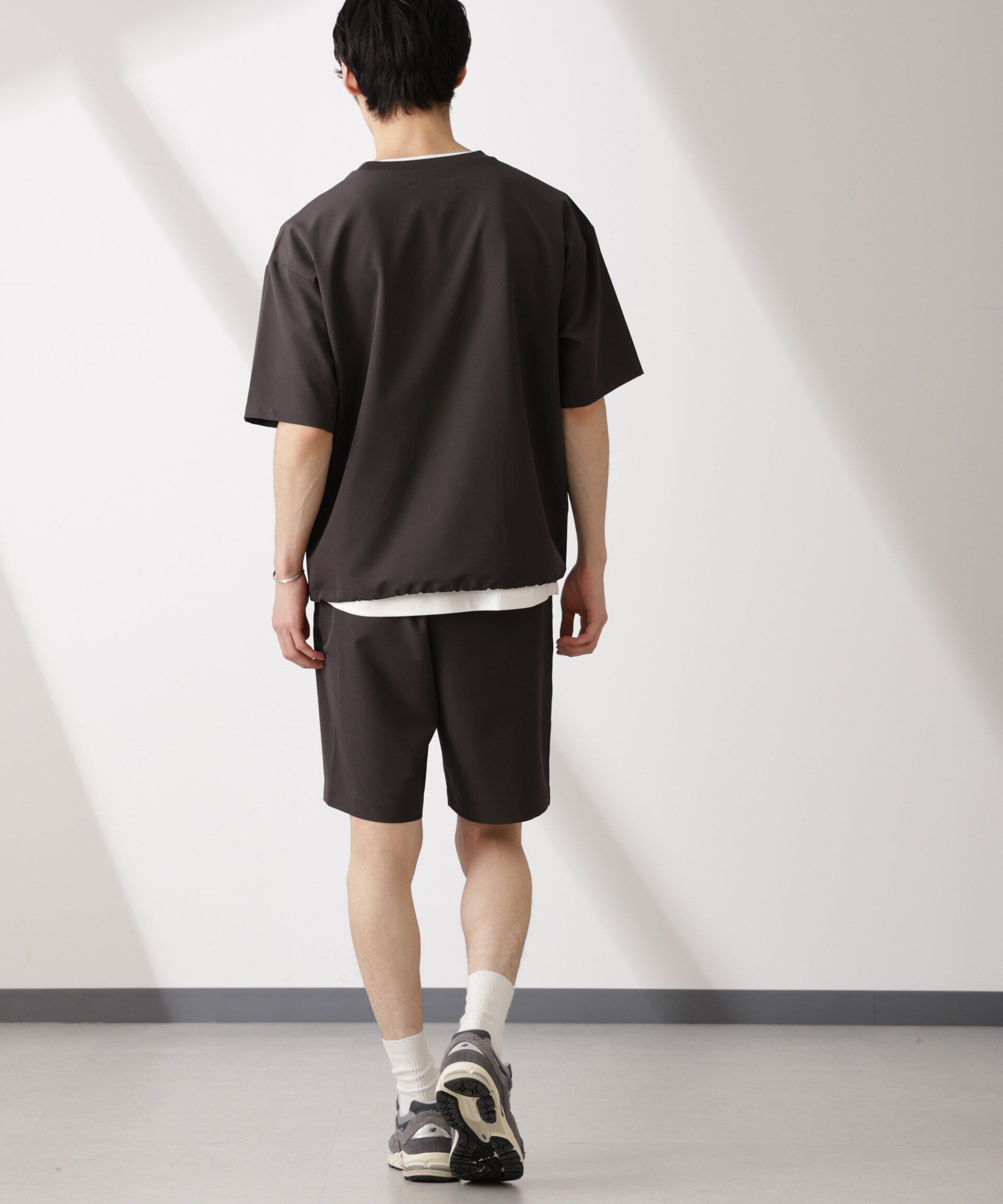  「ライトウェイトストレッチ プルオーバー半袖(セットアップ可)」|Tシャツ・カットソー|