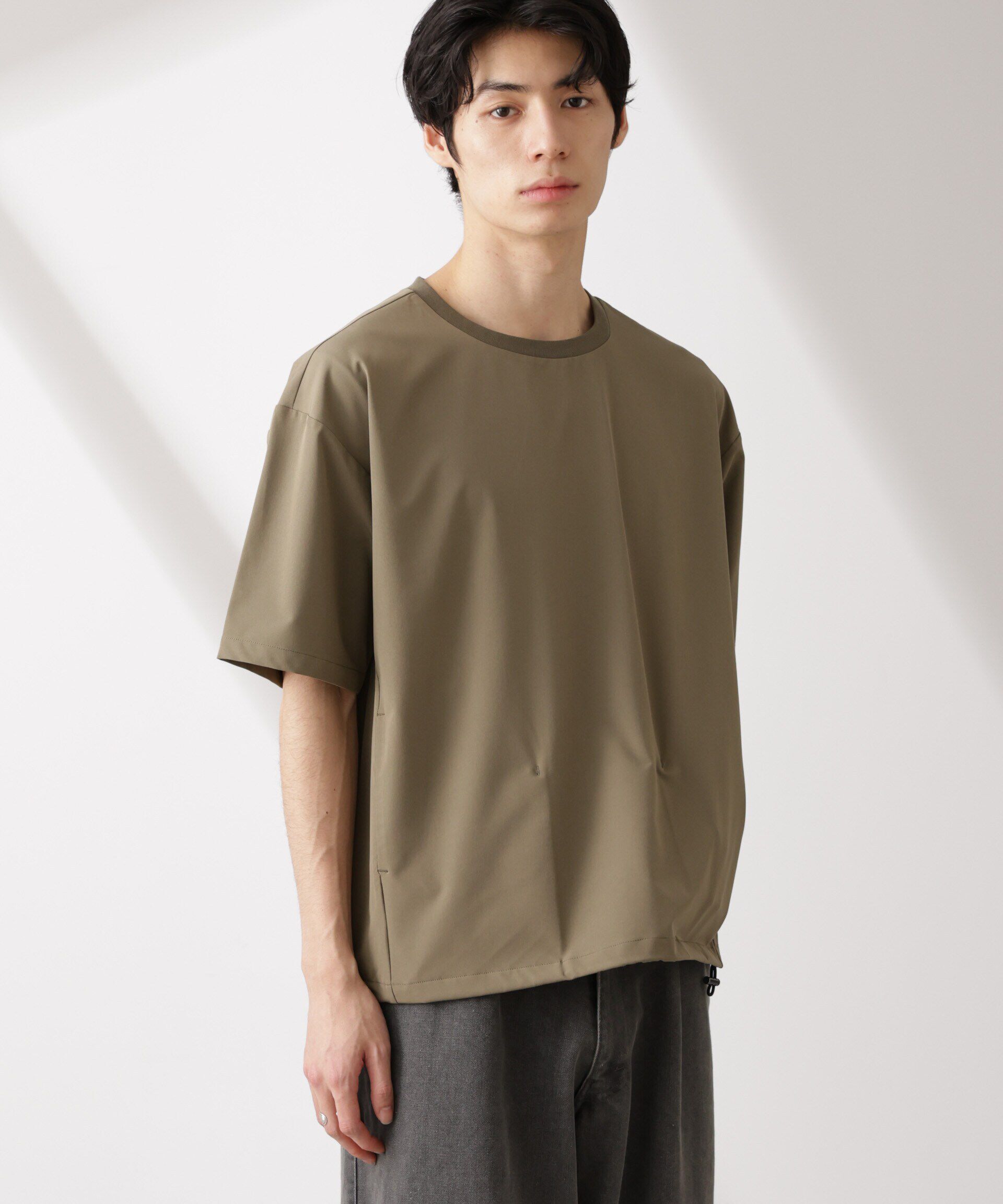  「ライトウェイトストレッチ プルオーバー半袖(セットアップ可)」|Tシャツ・カットソー|