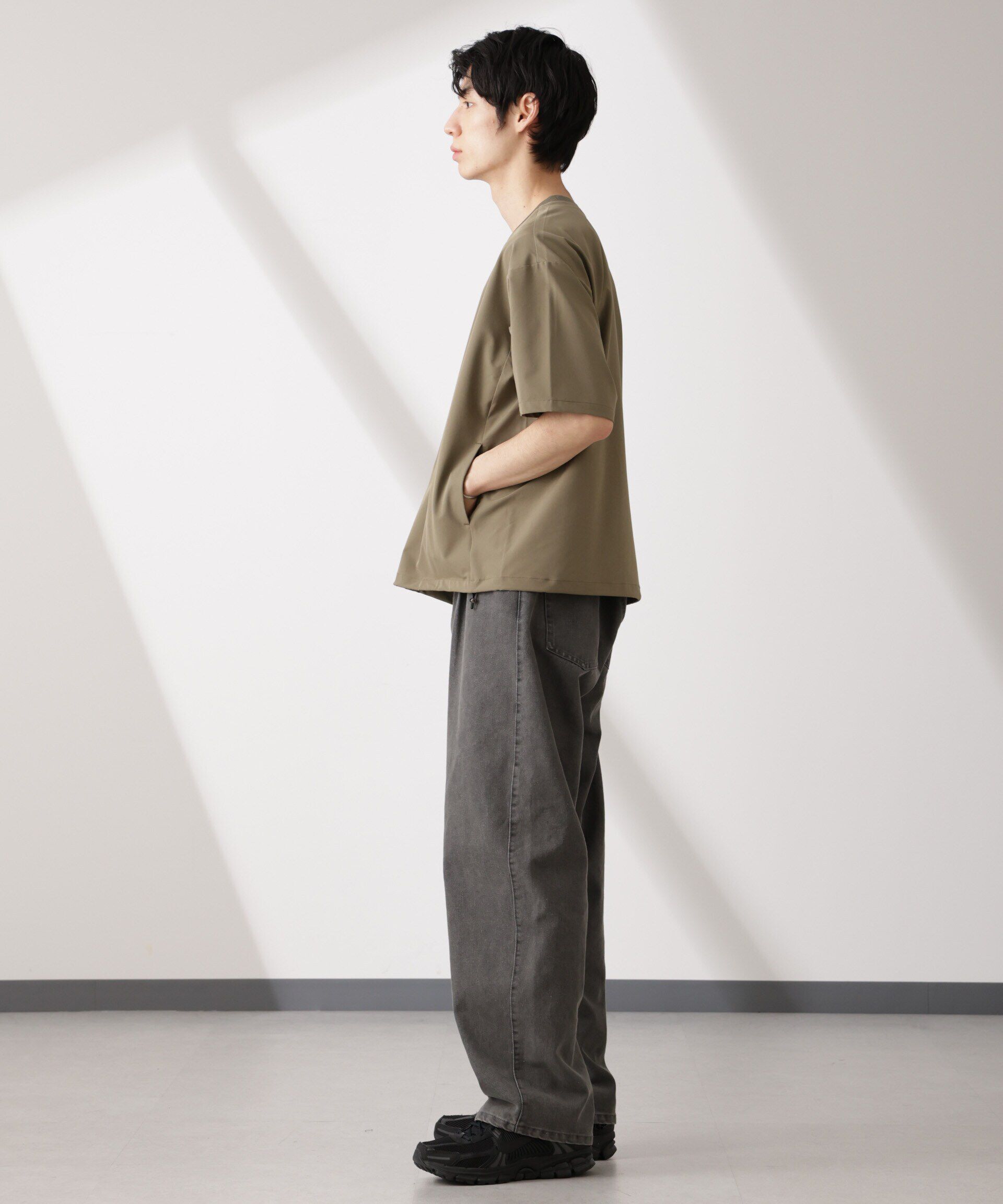  「ライトウェイトストレッチ プルオーバー半袖(セットアップ可)」|Tシャツ・カットソー|