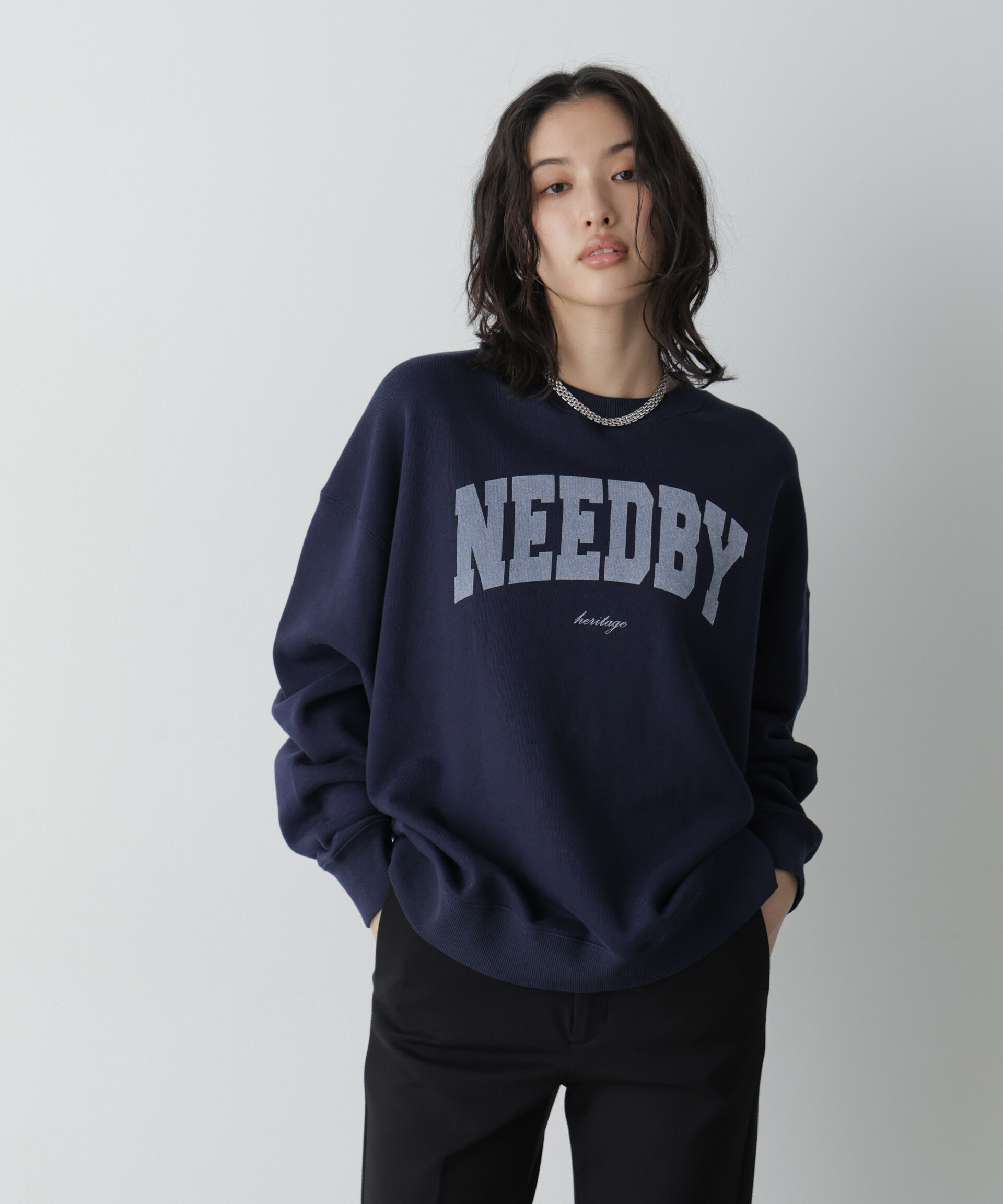 NANO universe「NEEDBY heritage/「STEVELOUR」別注 HUDSON M」|Tシャツ・カットソー|ネイビー