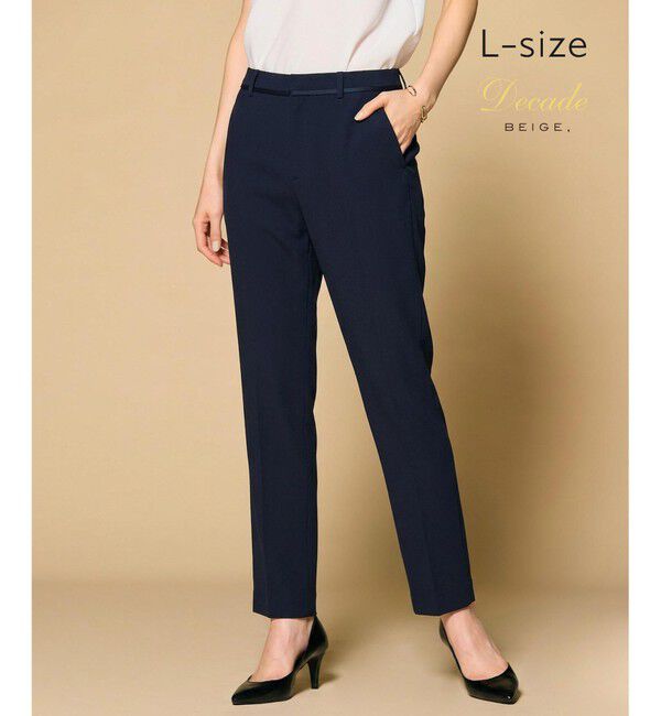 BEIGE,「【Lsize・セットアップ対応】CINDY / クロップドパンツ」|その他|Navy x Black