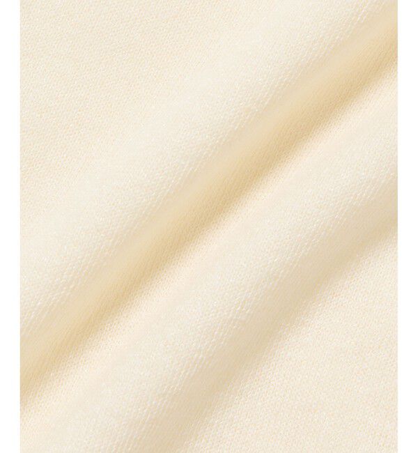 LACOSTE「丸首ラメニットカーディガン」|カーディガン|