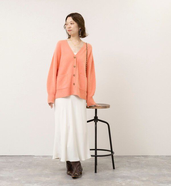NOLLEY'S sophi「【一部WEB限定カラー】ウール混へアリーVネックカーディガン」|カーディガン|