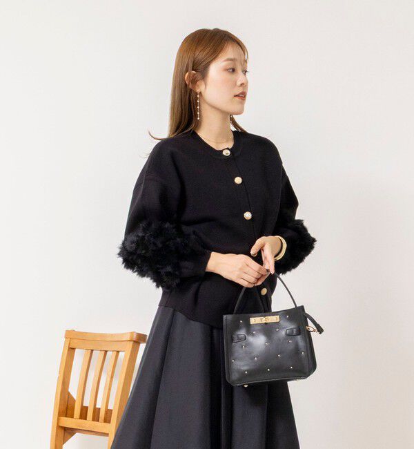 NOLLEY'S「【TORRAZZO DONNA/トラッゾドンナ】2WAY Rabbit Fur knit Top」|カーディガン|
