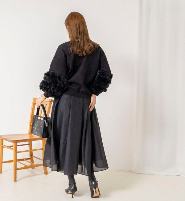 NOLLEY'S「【TORRAZZO DONNA/トラッゾドンナ】2WAY Rabbit Fur knit Top」|カーディガン|