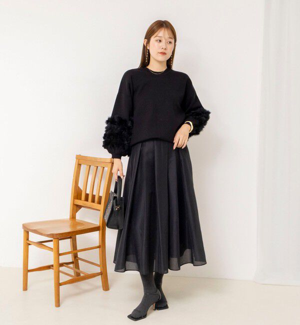 NOLLEY'S「【TORRAZZO DONNA/トラッゾドンナ】2WAY Rabbit Fur knit Top」|カーディガン|