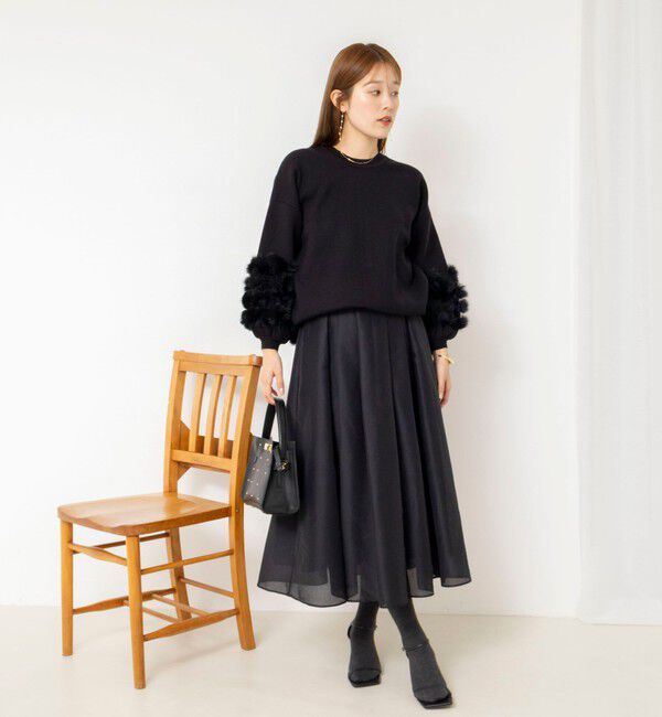 NOLLEY'S「【TORRAZZO DONNA/トラッゾドンナ】2WAY Rabbit Fur knit Top」|カーディガン|