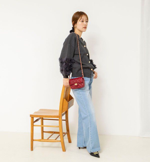 NOLLEY'S「【TORRAZZO DONNA/トラッゾドンナ】2WAY Rabbit Fur knit Top」|カーディガン|