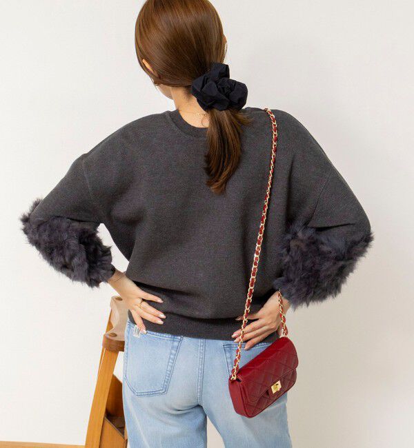 NOLLEY'S「【TORRAZZO DONNA/トラッゾドンナ】2WAY Rabbit Fur knit Top」|カーディガン|