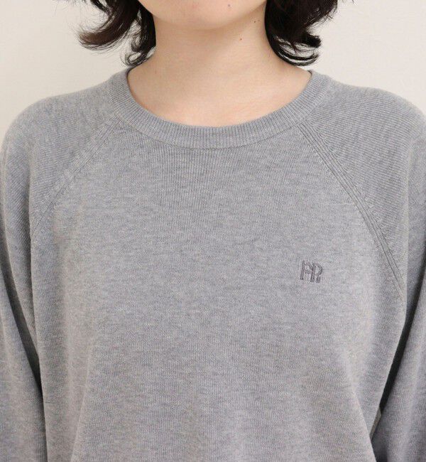 fredy emue「FR刺しゅうドロストスウェットニット」|ニット・セーター|