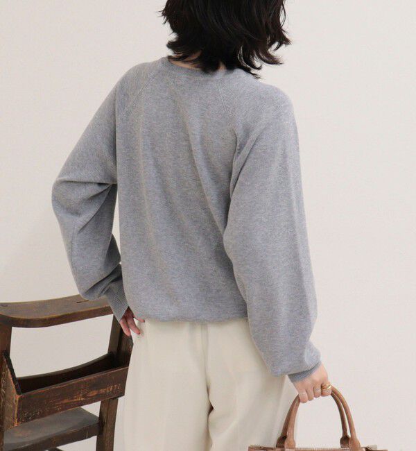 fredy emue「FR刺しゅうドロストスウェットニット」|ニット・セーター|