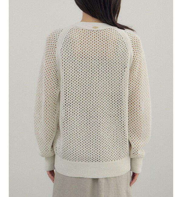 SALON adam et rope'「ペーパーヤーンメッシュカーディガン」|カーディガン|