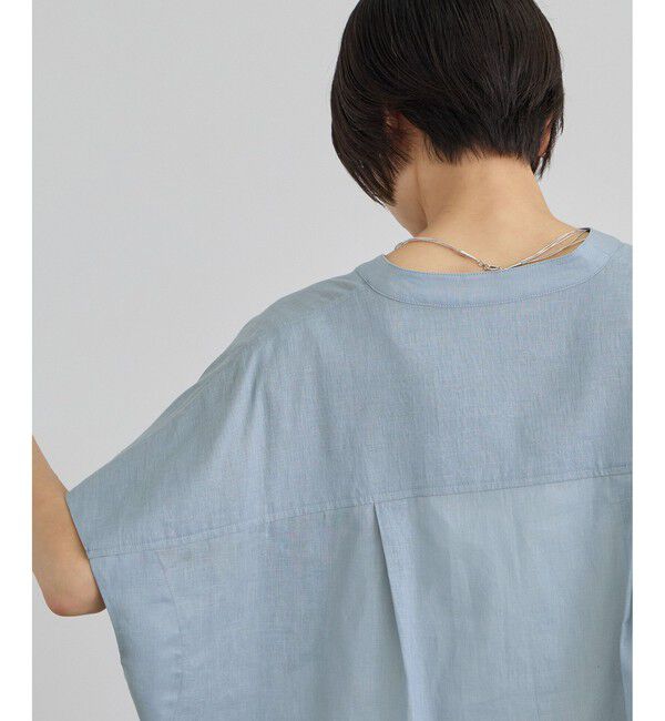 SALON adam et rope'「【WEB限定】ドロストヘムフレンチスリーブシャツ」|シャツ・ブラウス|