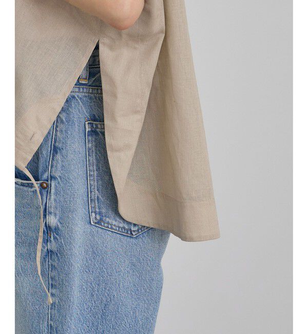 SALON adam et rope'「【WEB限定】ドロストヘムフレンチスリーブシャツ」|シャツ・ブラウス|