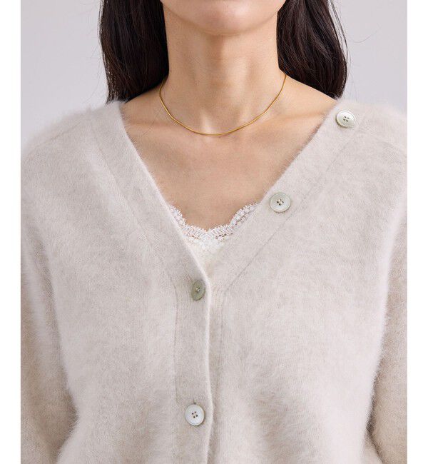 SALON adam et rope'「フォックスカシミア2WAYVネックカーディガン」|カーディガン|