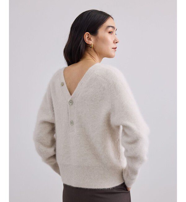 SALON adam et rope'「フォックスカシミア2WAYVネックカーディガン」|カーディガン|