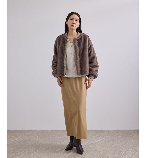 SALON adam et rope'「フォックスカシミア2WAYVネックカーディガン」|カーディガン|