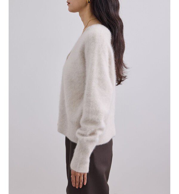 SALON adam et rope'「フォックスカシミア2WAYVネックカーディガン」|カーディガン|