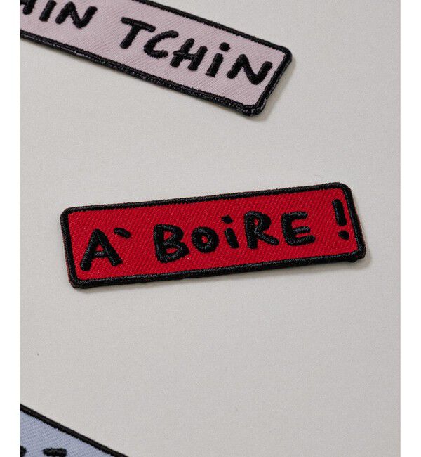 SALON adam et rope'「【Camille de Cussac by SALON】アイロン刺繍ワッペン 小」|その他|レッド(60)