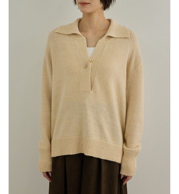SALON adam et rope'「COTTON/YAC ラメスキッパープルオーバー」|ニット・セーター|
