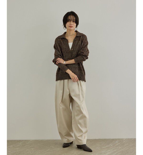 SALON adam et rope'「COTTON/YAC ラメスキッパープルオーバー」|ニット・セーター|