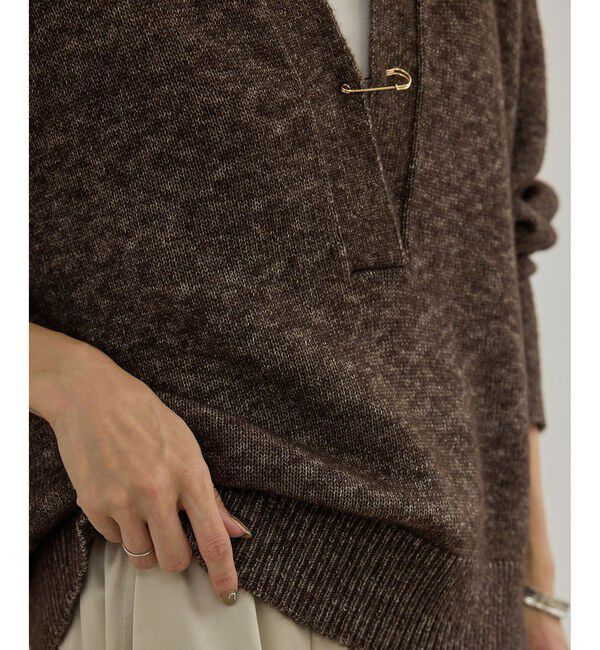 SALON adam et rope'「COTTON/YAC ラメスキッパープルオーバー」|ニット・セーター|