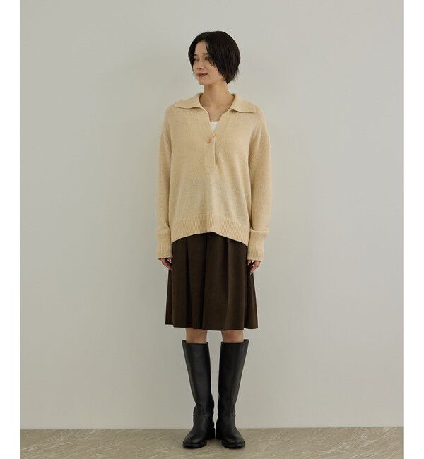 SALON adam et rope'「COTTON/YAC ラメスキッパープルオーバー」|ニット・セーター|