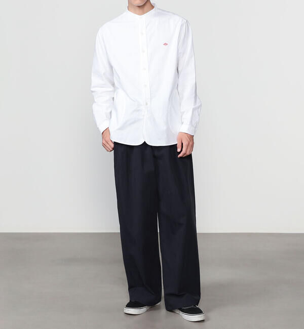 DANTON「DANTON | コットンナイロンツイル 2タックワイドイージーパンツ MEN」|チノ|