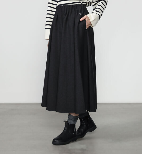 ORCIVAL「ORCIVAL | ツイルストレッチ ロングギャザースカート WOMEN」|スカート|