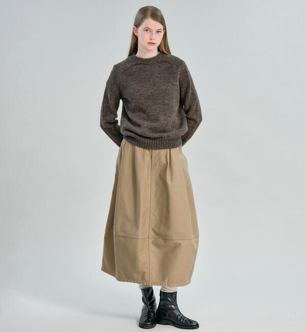 Morris & Sons「MORRIS & SONS | ジーロンラム クルーネックニット WOMEN」|ニット・セーター|