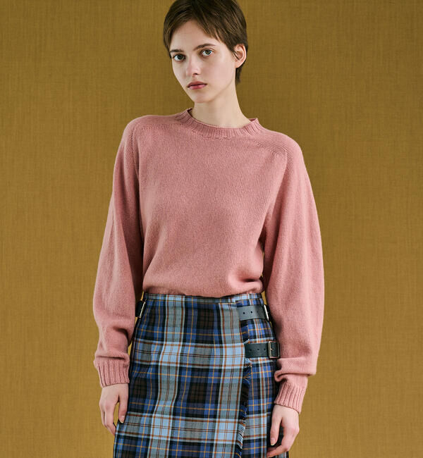 Morris & Sons「MORRIS & SONS | ジーロンラム クルーネックニット WOMEN」|ニット・セーター|PINK系1