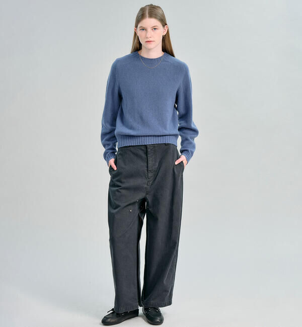 Morris & Sons「MORRIS & SONS | ジーロンラム クルーネックニット WOMEN」|ニット・セーター|