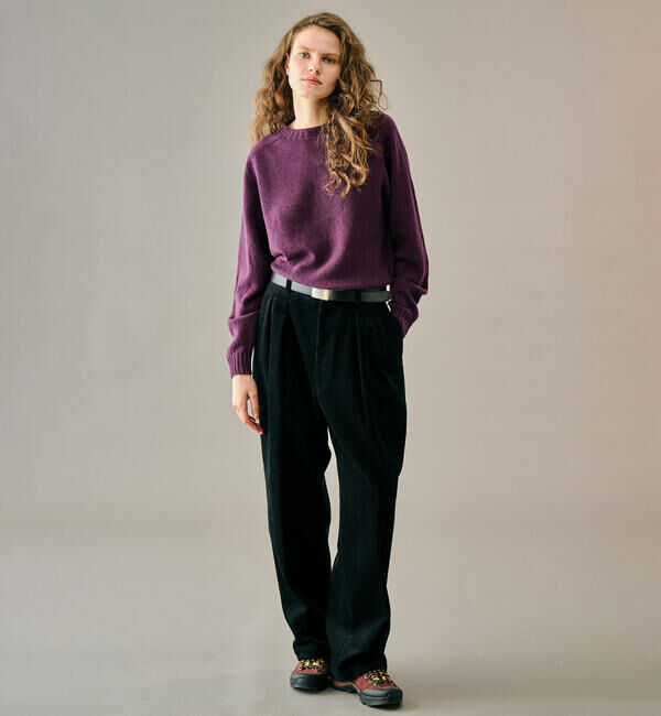 Morris & Sons「MORRIS & SONS | ジーロンラム クルーネックニット WOMEN」|ニット・セーター|