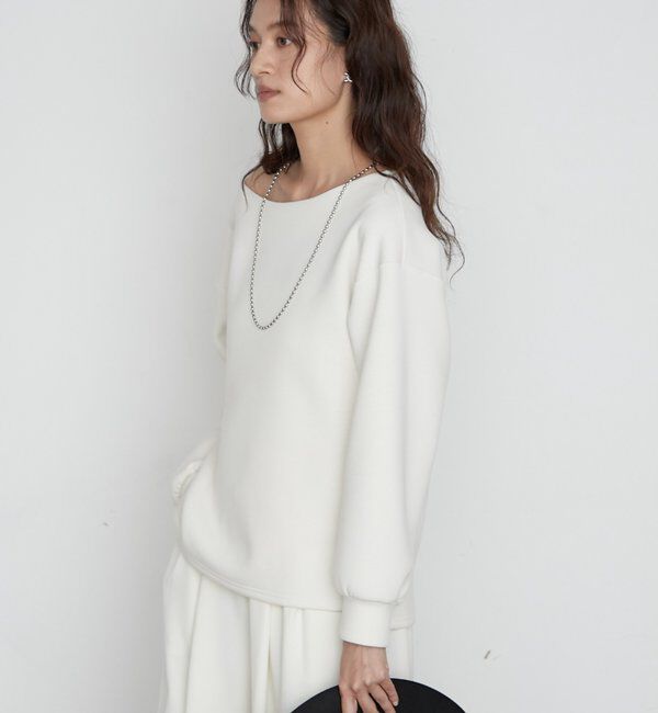  「《着心地抜群/ヘルシーに華奢見え》【JAPAN MADE】オフショルプルオーバー」|Tシャツ・カットソー|