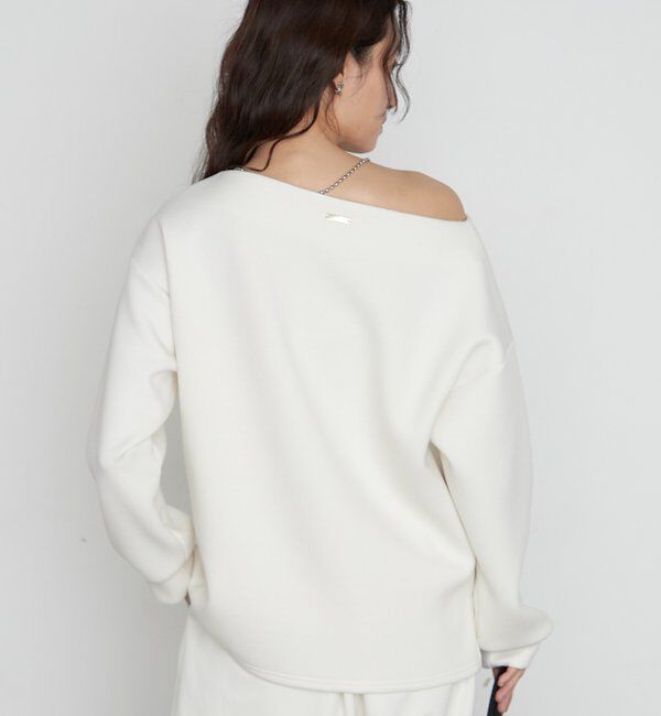  「《着心地抜群/ヘルシーに華奢見え》【JAPAN MADE】オフショルプルオーバー」|Tシャツ・カットソー|