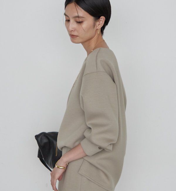  「《着心地抜群/ヘルシーに華奢見え》【JAPAN MADE】オフショルプルオーバー」|Tシャツ・カットソー|
