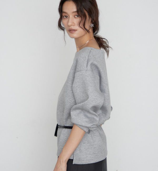  「《着心地抜群/ヘルシーに華奢見え》【JAPAN MADE】オフショルプルオーバー」|Tシャツ・カットソー|